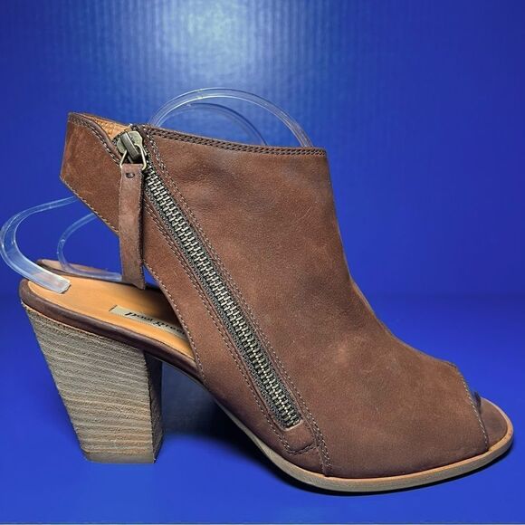 Paul Green Womens Cayanne Brown Suede Peep Toe Slingback Heels UK6/US8.5 - Picture 5 of 10